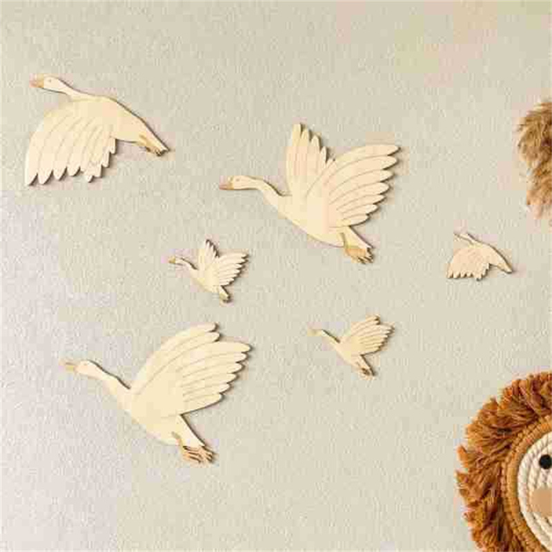Baby Nursery Furniture Sets - Ahşap Cygnet Duvar Sticker Seti Uçan
