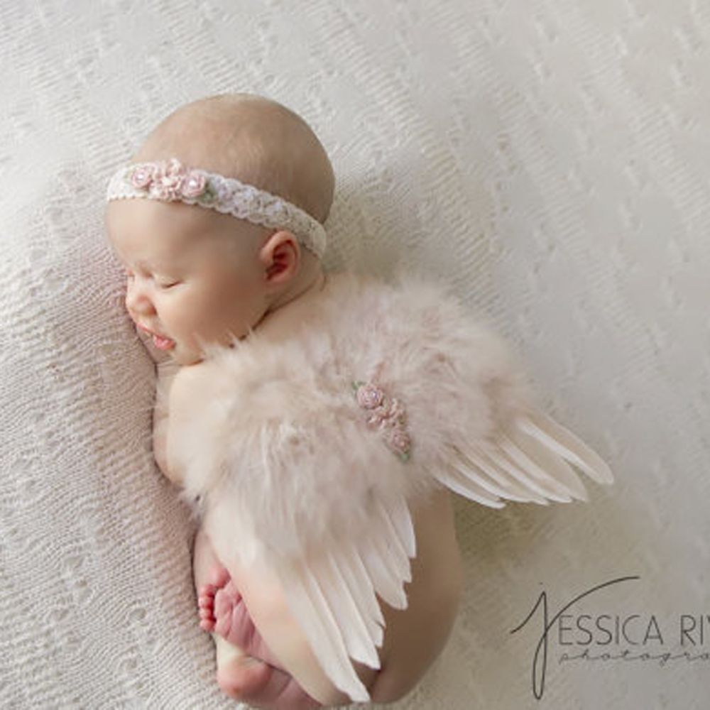 Baby Nursery Set - 2 adet/takım sevimli yenidoğan melek tüy
