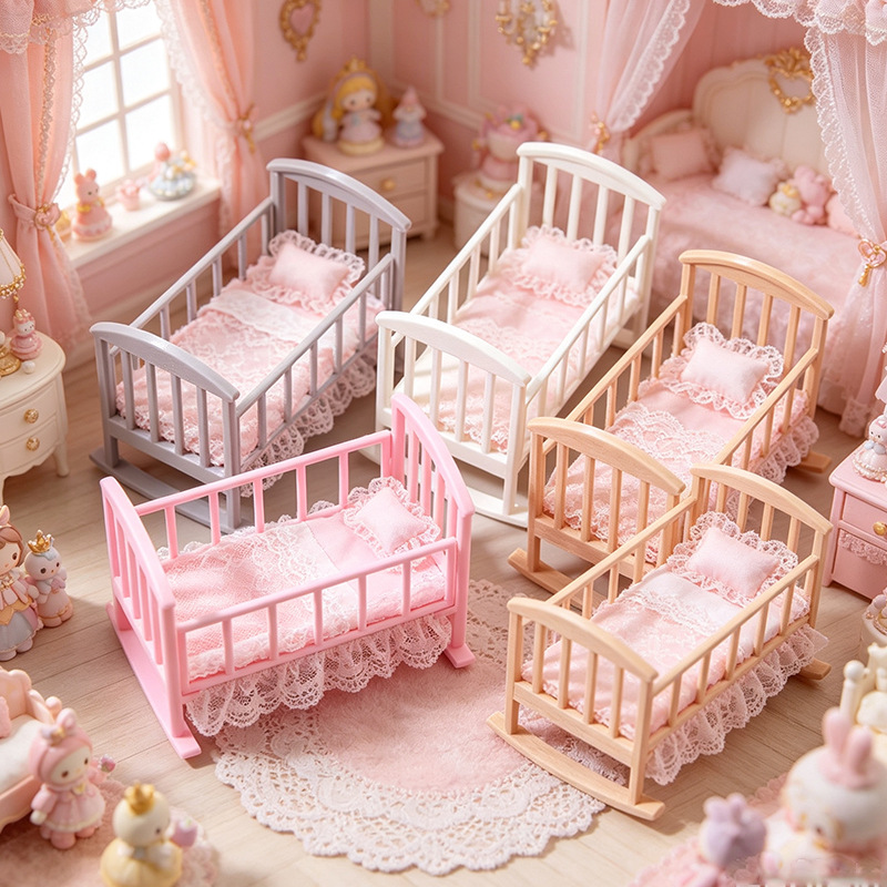 Baby Nursery Furniture Sets - 1:12 Ölçekli Bebek Evi Mini Bebek