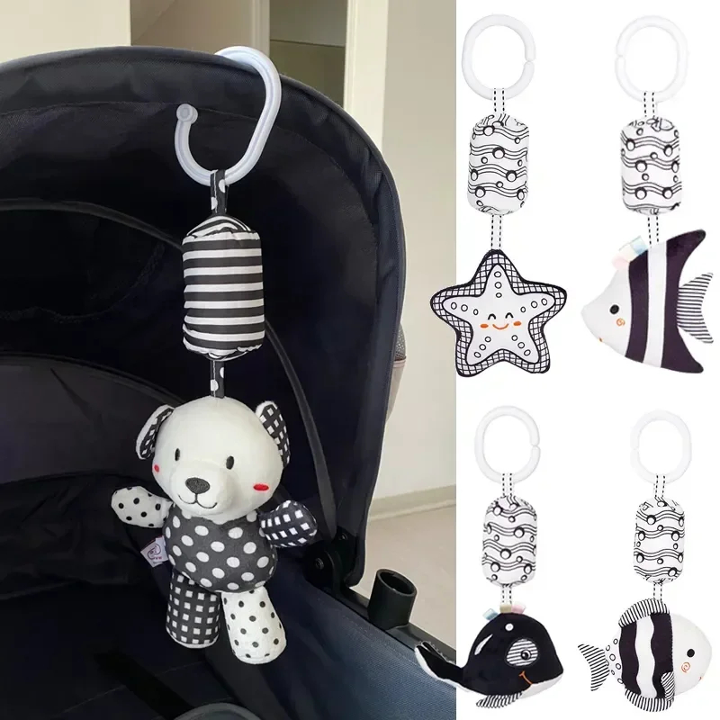Baby Nursery Bed - Yenidoğan Siyah ve Beyaz Yatak Çan