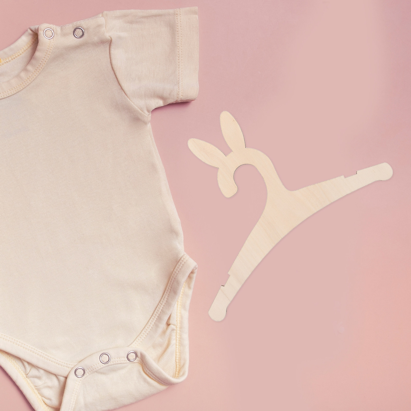Baby Nursery Decor - 5 Adet DIY Ahşap Bebek Elbise
