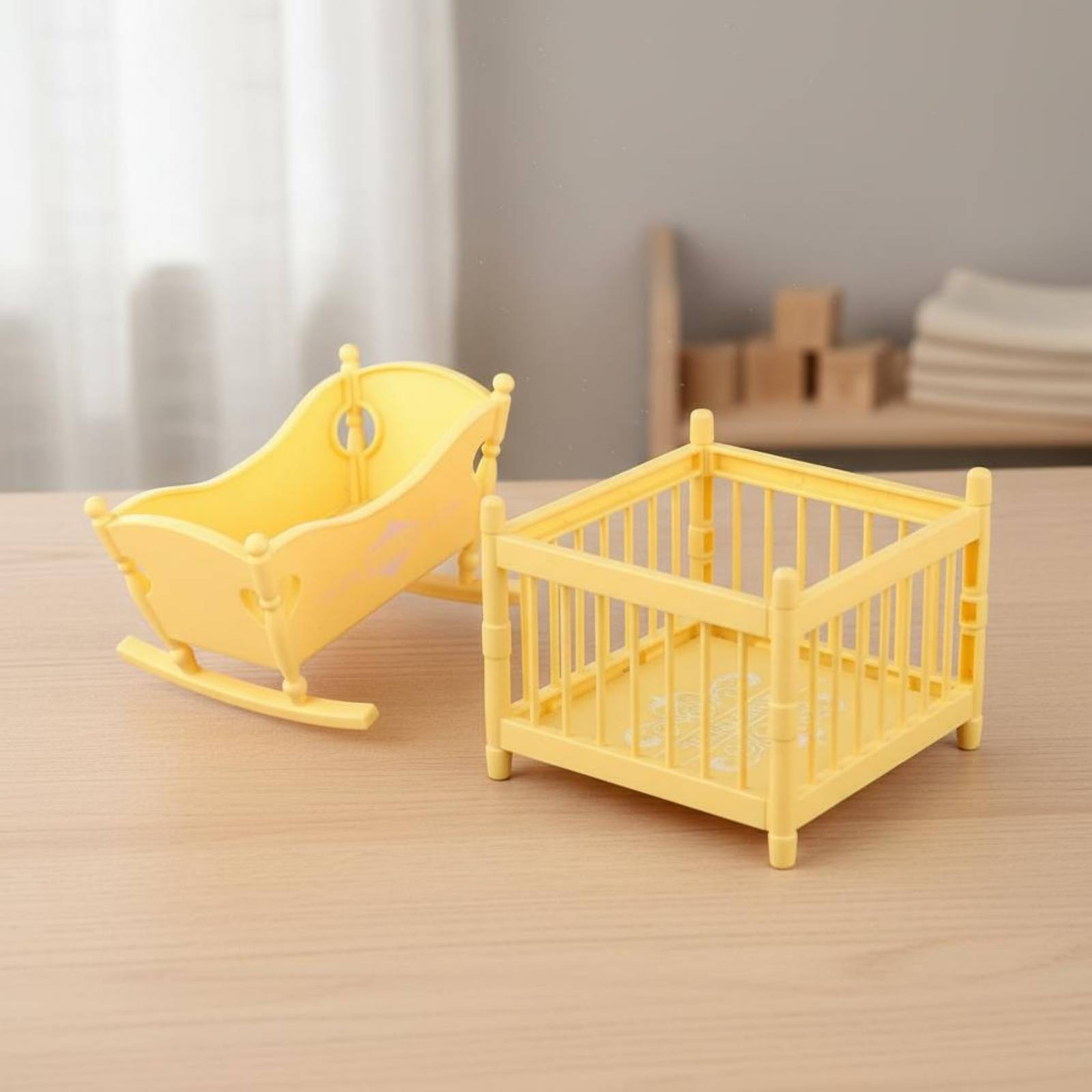 2 Parça Minyatür Beşik ve Bebe - Baby Nursery Furniture Sets incelemesi ve fiyatı