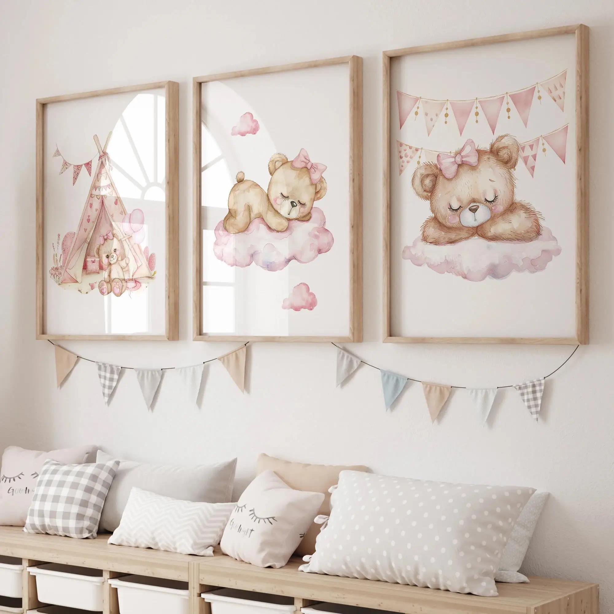 Pembe Rüya Ayı Atlıkarınca Çad - Baby Nursery Set incelemesi ve fiyatı