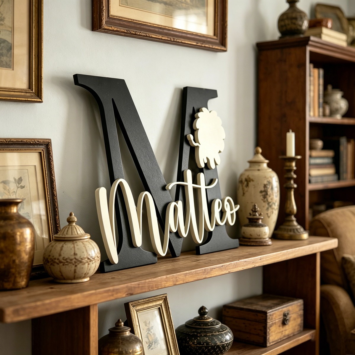 1 adet özel aslan adı ve ilk a - Baby Nursery Decor incelemesi ve fiyatı