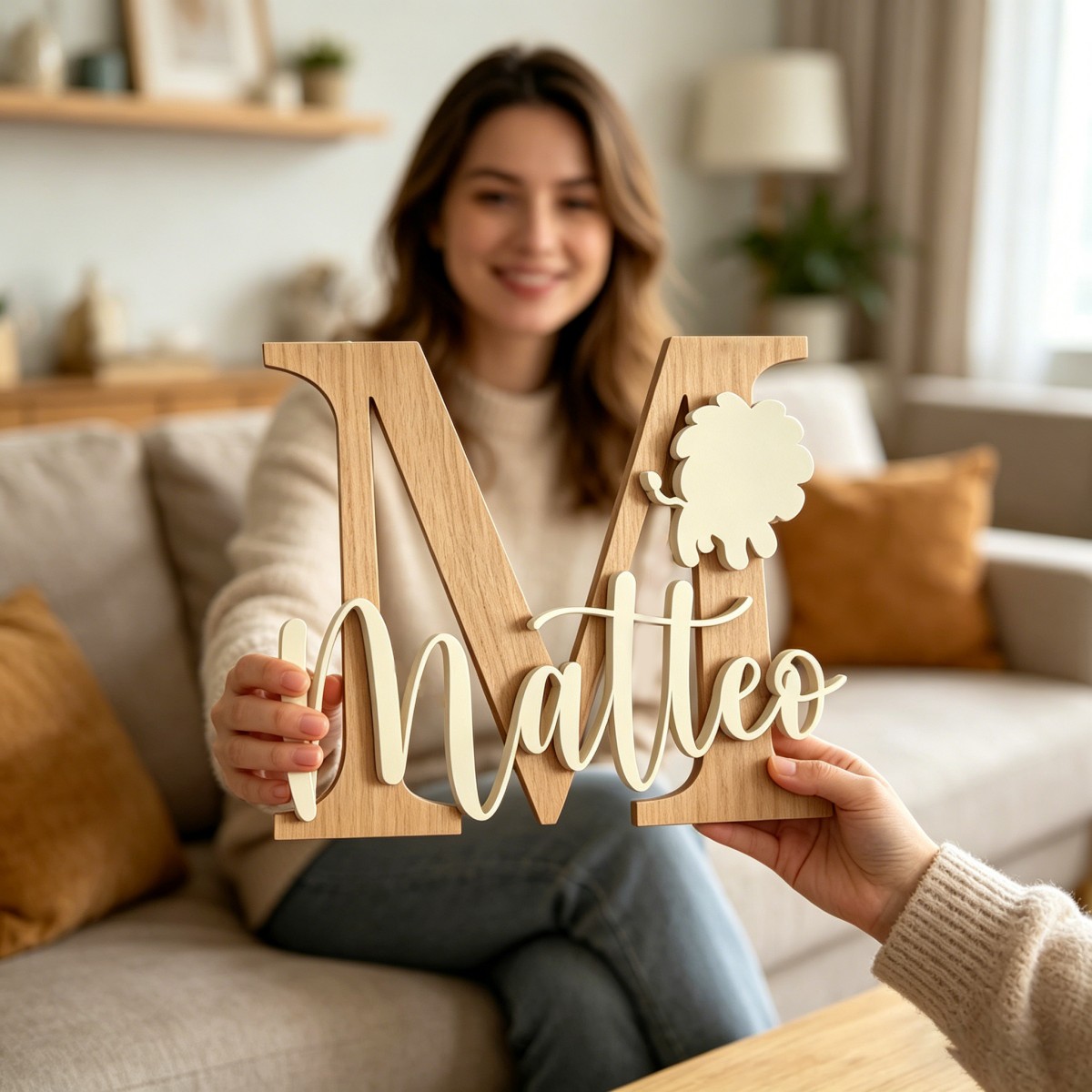 1 adet özel aslan adı ve ilk a - Baby Nursery Decor incelemesi ve fiyatı