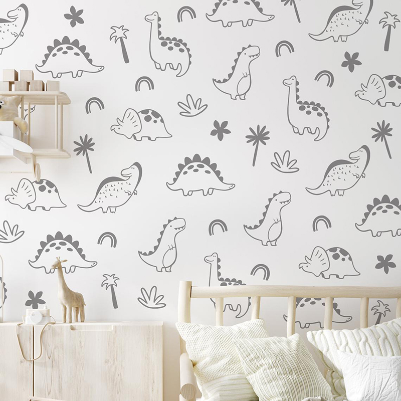 Geometrik Dinozor Ağacı Gökkuş - Baby Nursery Jungle incelemesi ve fiyatı