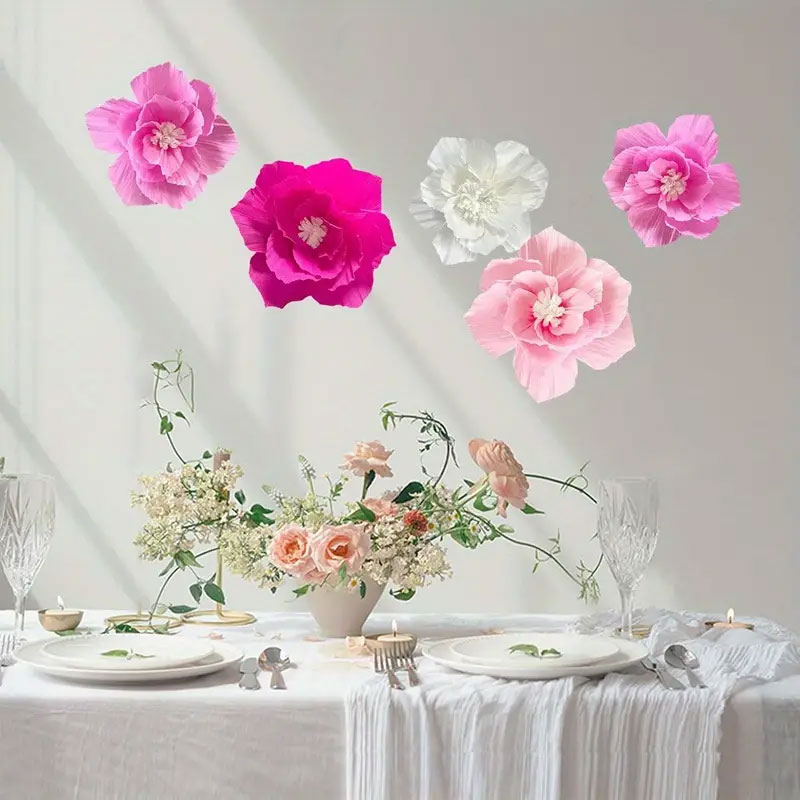5 Adet Pembe Kağıt Çiçek, Yapa - Baby Nursery Furniture Sets incelemesi ve fiyatı