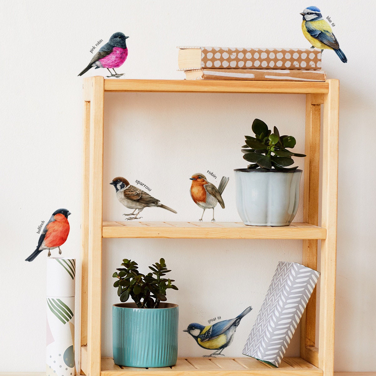 Altı kuş duvar Sticker Set ser - Baby Nursery Furniture Sets incelemesi ve fiyatı