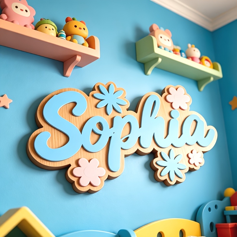 Kişiye Özel Çiçek Temalı İsiml - Baby Nursery Sign incelemesi ve fiyatı