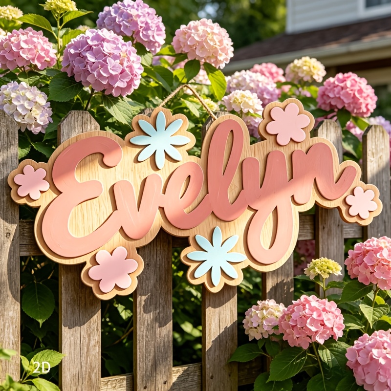 Kişiye Özel Çiçek Temalı İsiml - Baby Nursery Sign incelemesi ve fiyatı
