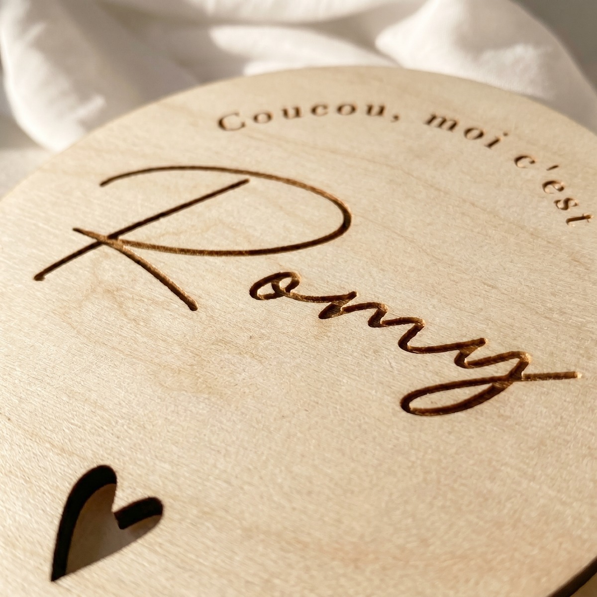 Özel Yuvarlak Ahşap İsim Plake - Baby Nursery Sign incelemesi ve fiyatı
