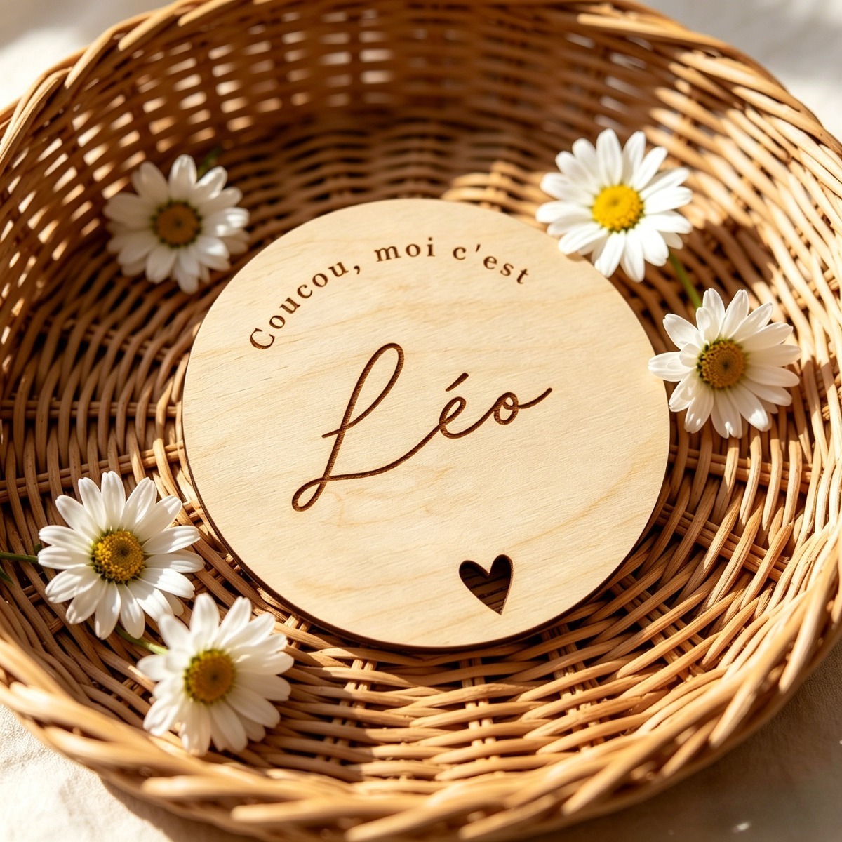 Özel Yuvarlak Ahşap İsim Plake - Baby Nursery Sign incelemesi ve fiyatı