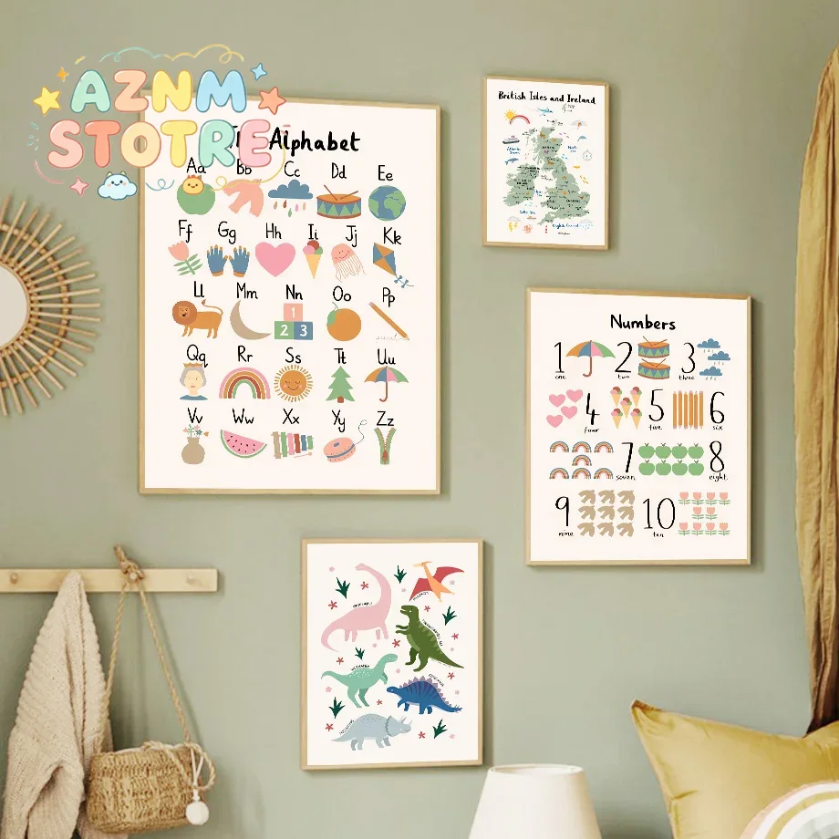 Hayvanlar Dünya Haritası Dinoz - Baby Nursery Fabric incelemesi ve fiyatı