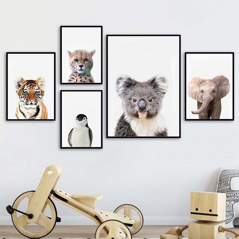 1 adet çerçevesiz kanvas tablo - Baby Nursery Jungle incelemesi ve fiyatı