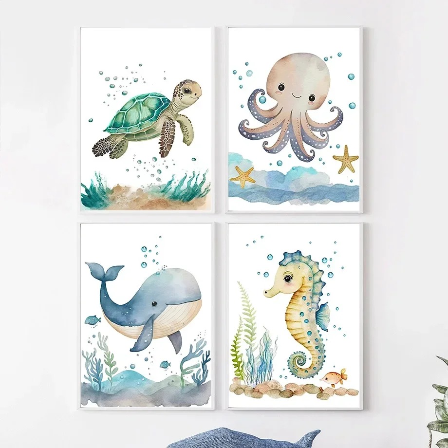 Sevimli Balina Deniz Atı Ahtap - Baby Nursery Ocean incelemesi ve fiyatı
