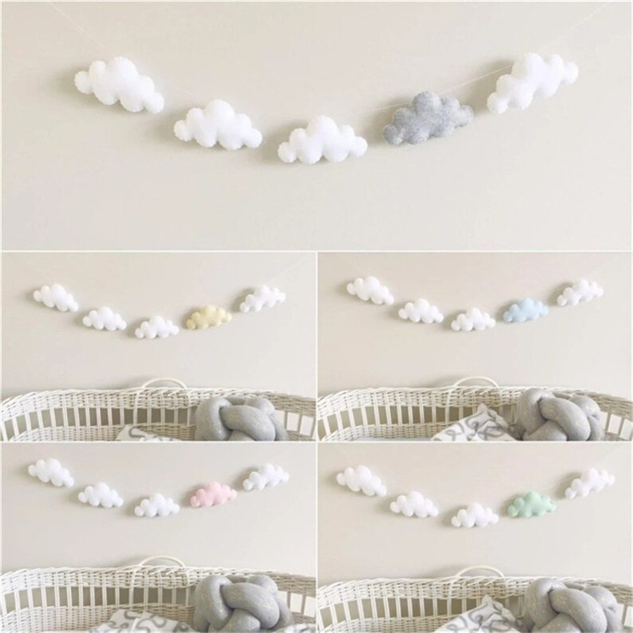 Iskandinav Keçe Bulut Garlands - Baby Nursery Fabric incelemesi ve fiyatı
